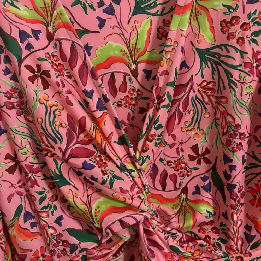 Hale Bob Los‎ Angeles Manila Jersey Floral Pink Dress XS - Picture 8 of 8